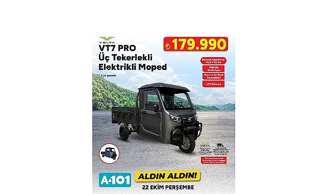 A101’den Moped, TV ve Beyaz Eşya Fırsatları